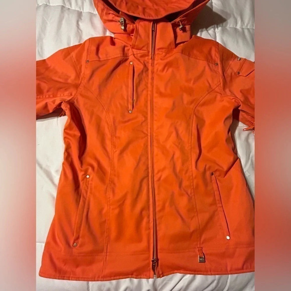 NILS Emily Orange Ski or Snowboard Jacket EUC size 12 - Picture 2 of 16